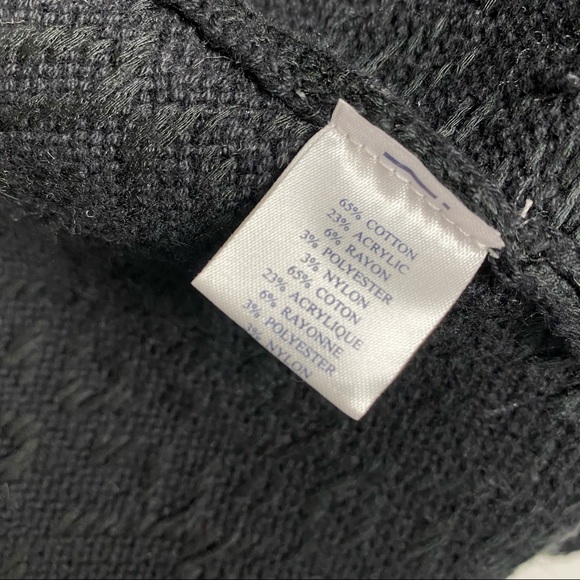 Faherty Santa Ana Black Diamond Embroidered Fringe Sweater Jacket - Picture 11 of 12